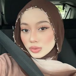 High-Quality Solid-Color Chiffon Long Scarf High-Shine Diamond-Edged Chiffon Scarf Muslim Solid-Color Long Scarf Hijab Cover Image