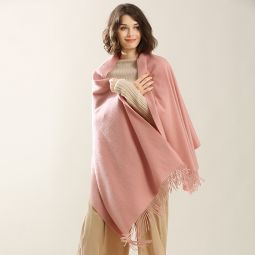 Autumn and Winter Water Ripple Cashmere Scarf, Womens Fringed Shawl, Thickened and Extra-Long Versatile Warm Scarf Cover Image